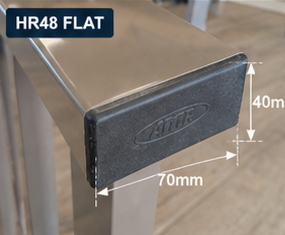 HR48 Flat aluminium top rail profile